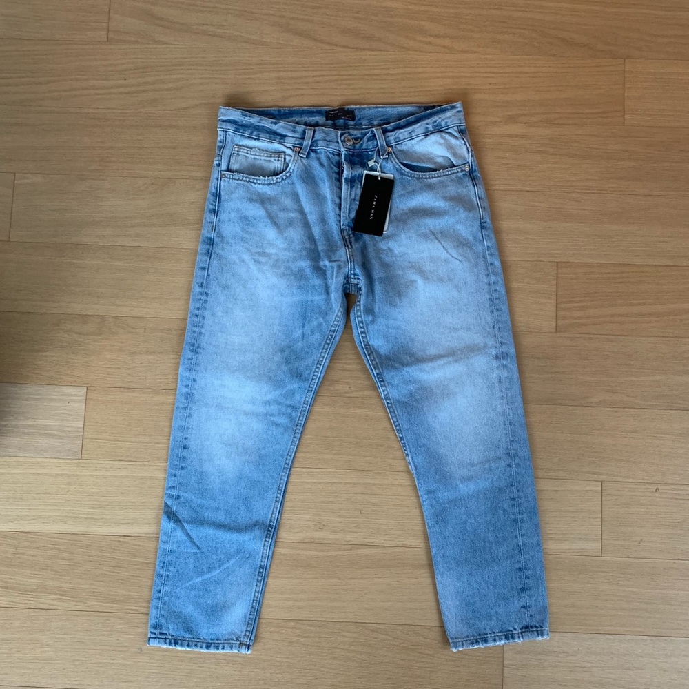 Zara Man slim denim capri jeans